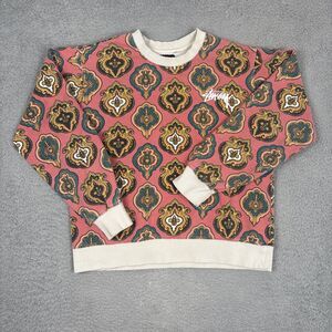 Stussy Wendel Paisley Crew Neck Sweatshirt Size Medium